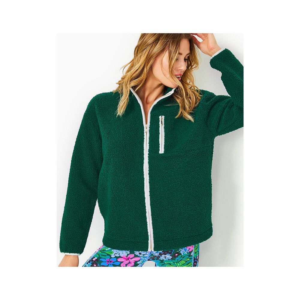 NWOT Lilly Pulitzer Evergreen Joyce Sherpa Jacket